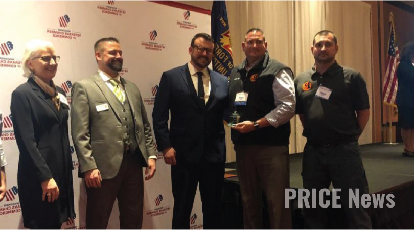 Price Erecting Announced Winner of Veteran Friendly Business of the Year at WVCC Awards